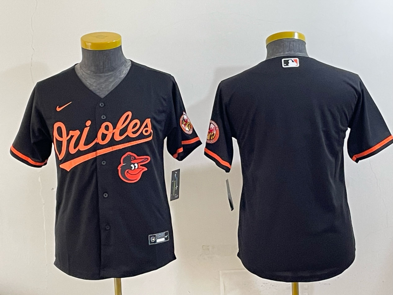 Youth 2025 Baltimore Orioles Blank black Nike MLB Jersey 007